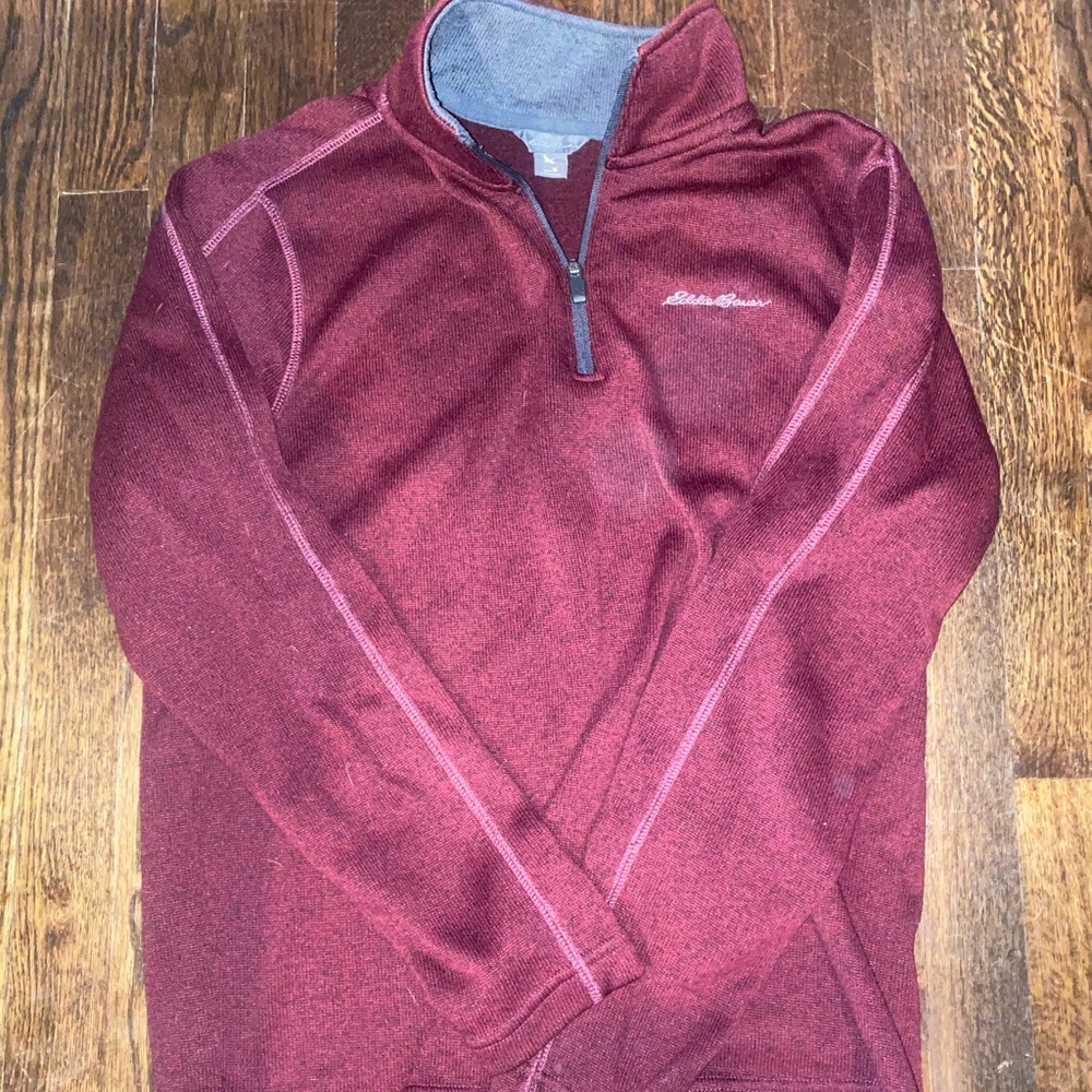 EDDIE BAUER || quarter zip / medium